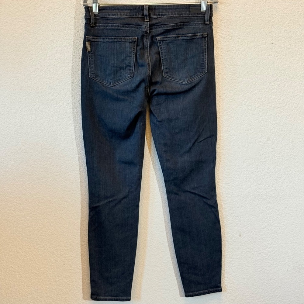 PAIGE Verdugo Ankle Skinny Jeans Womens 30 Dark Wash Stretch Mid Rise Denim